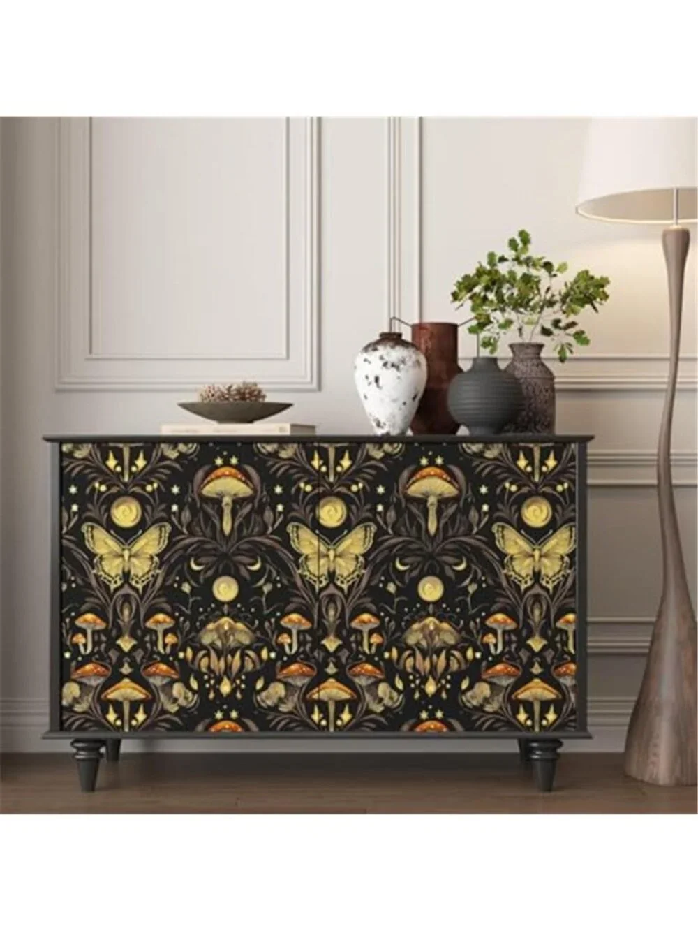 Peel Stick Floral Butterfly Wallpaper Vintage Removable Contact Paper Decor